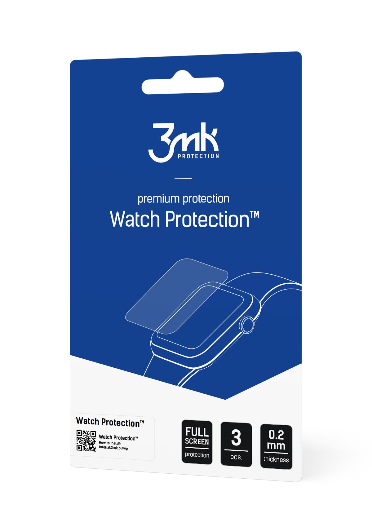 Folia ochronna na ekran Garmin Forerunner 265 3mk Watch Protection ARC+ (3 szt)