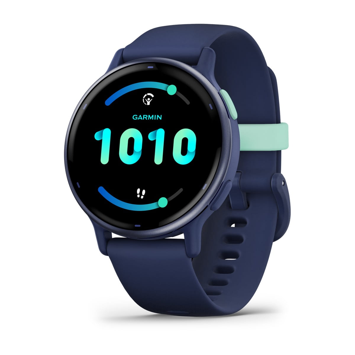 Garmin Vivoactive  5 - Aluminiowy Bezel w kolorze Navy, koperta w kolorze Navy z silikonowym paskiem [010-02862-12]