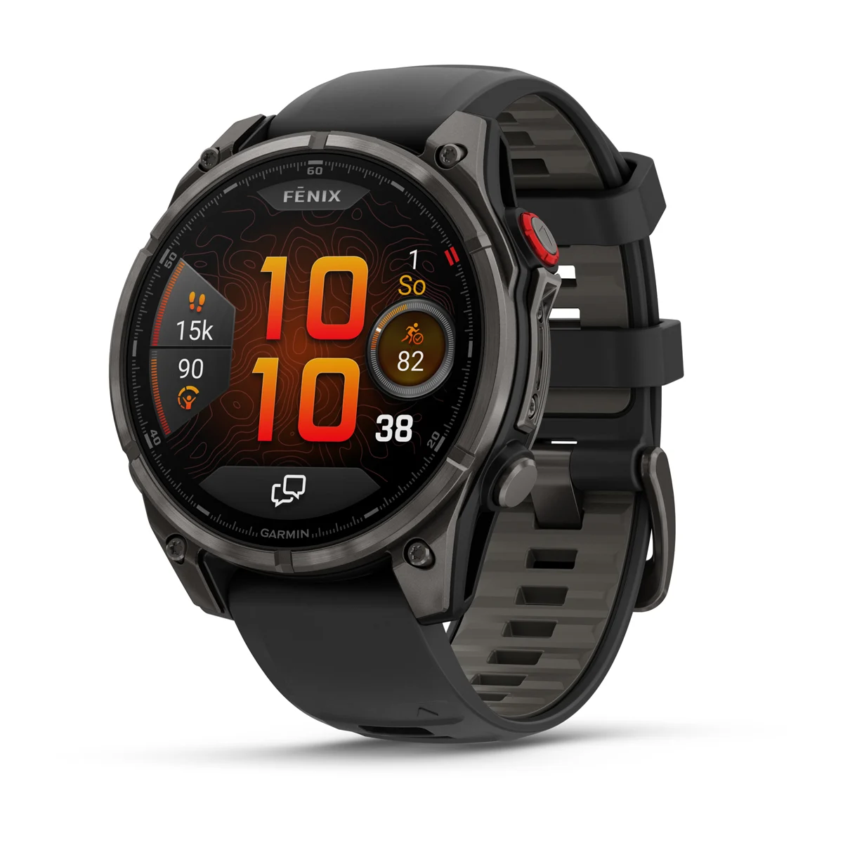 Garmin Fenix 8 PRO - 47mm AMOLED - Sapphire Carbon Gray DLC Titanium z paskiem w kolorze  Black/Pebble Gray [010-03198-01]